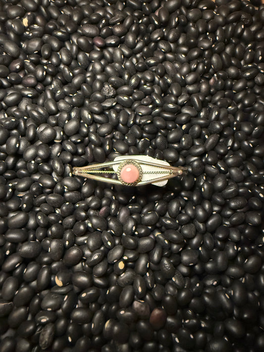 Esther White Pink Conch Cuff