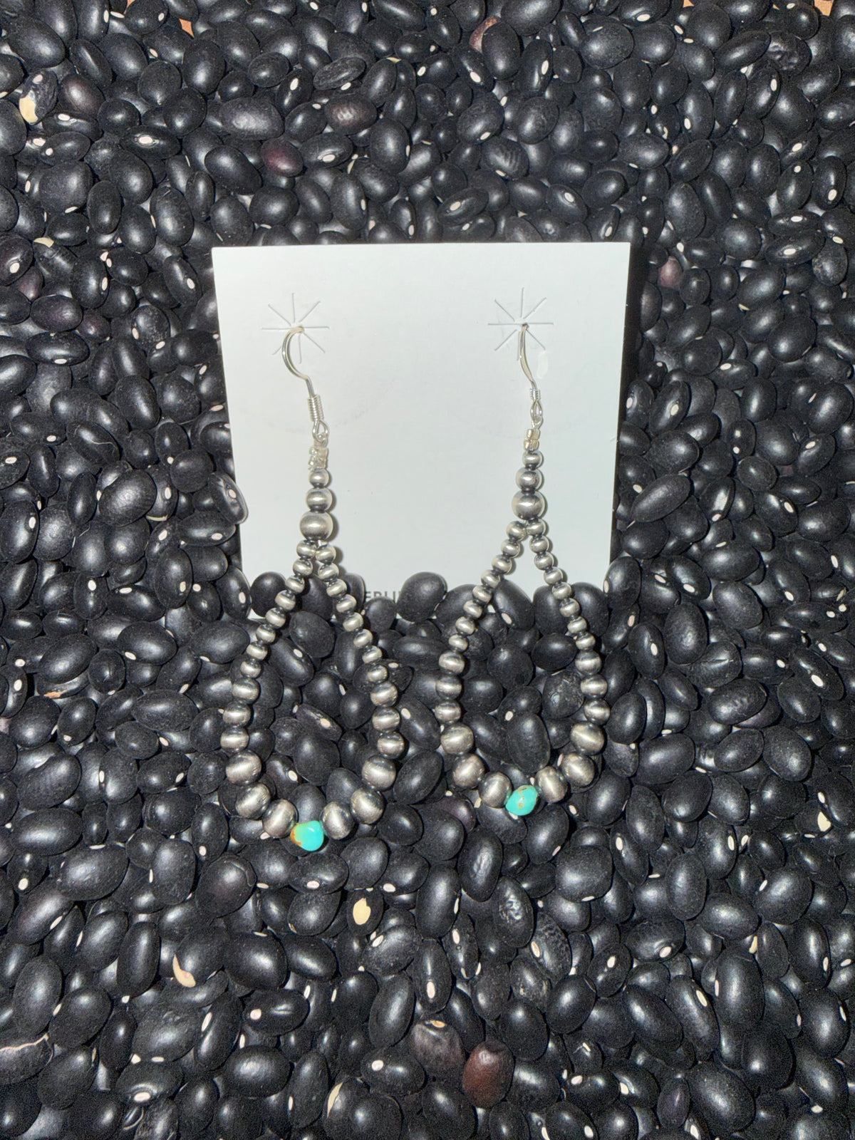 Lucinda Sardo Sterling Silver Pearl and Turquoise Earrings