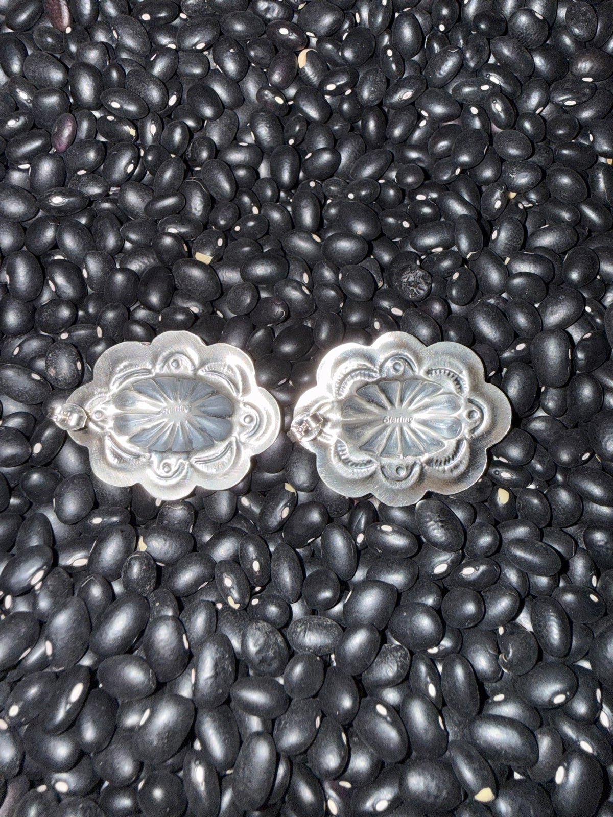Lavina Benally Kingman Concho Earrings