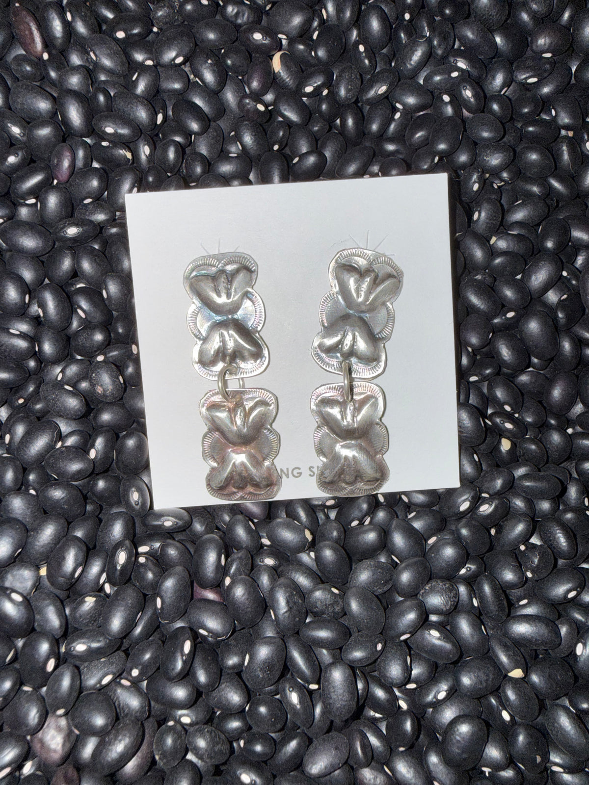 Joan Begay Bowtie Concho Earrings