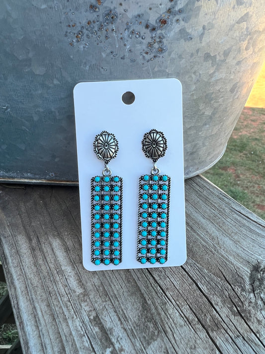 Snake Eye Turquoise Earrings